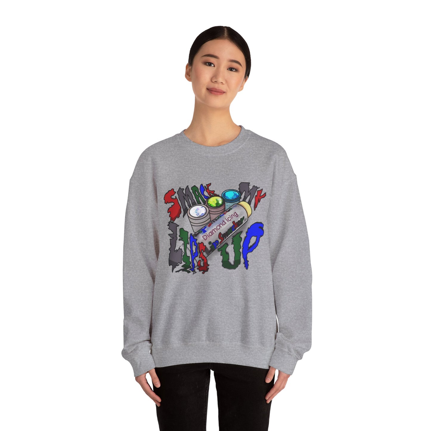 ๐๐ "Sm๐ My Lips Up" Unisex Heavy Blendโข Crewneck Sweatshirt ๐๐