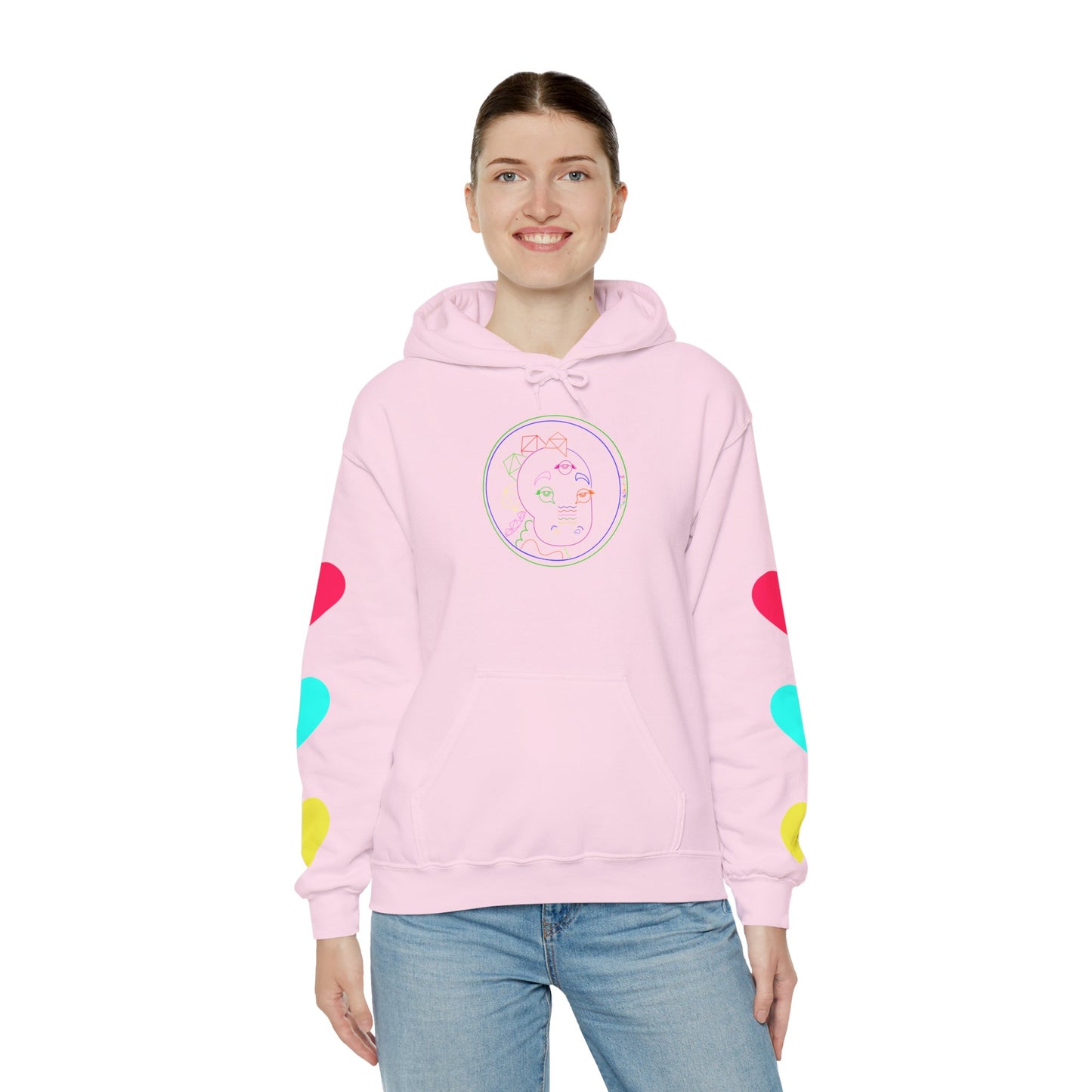 80's Neon Tabasaurus® Unisex Heavy Blend™ Hooded Sweatshirt