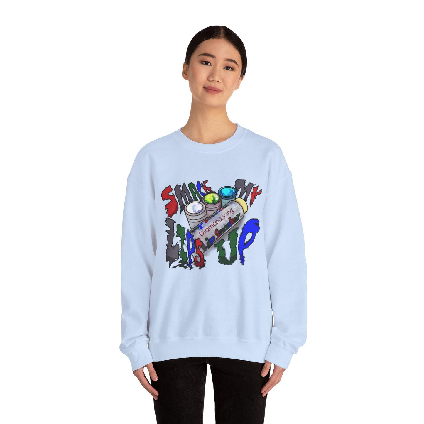 ๐๐ "Sm๐ My Lips Up" Unisex Heavy Blendโข Crewneck Sweatshirt ๐๐