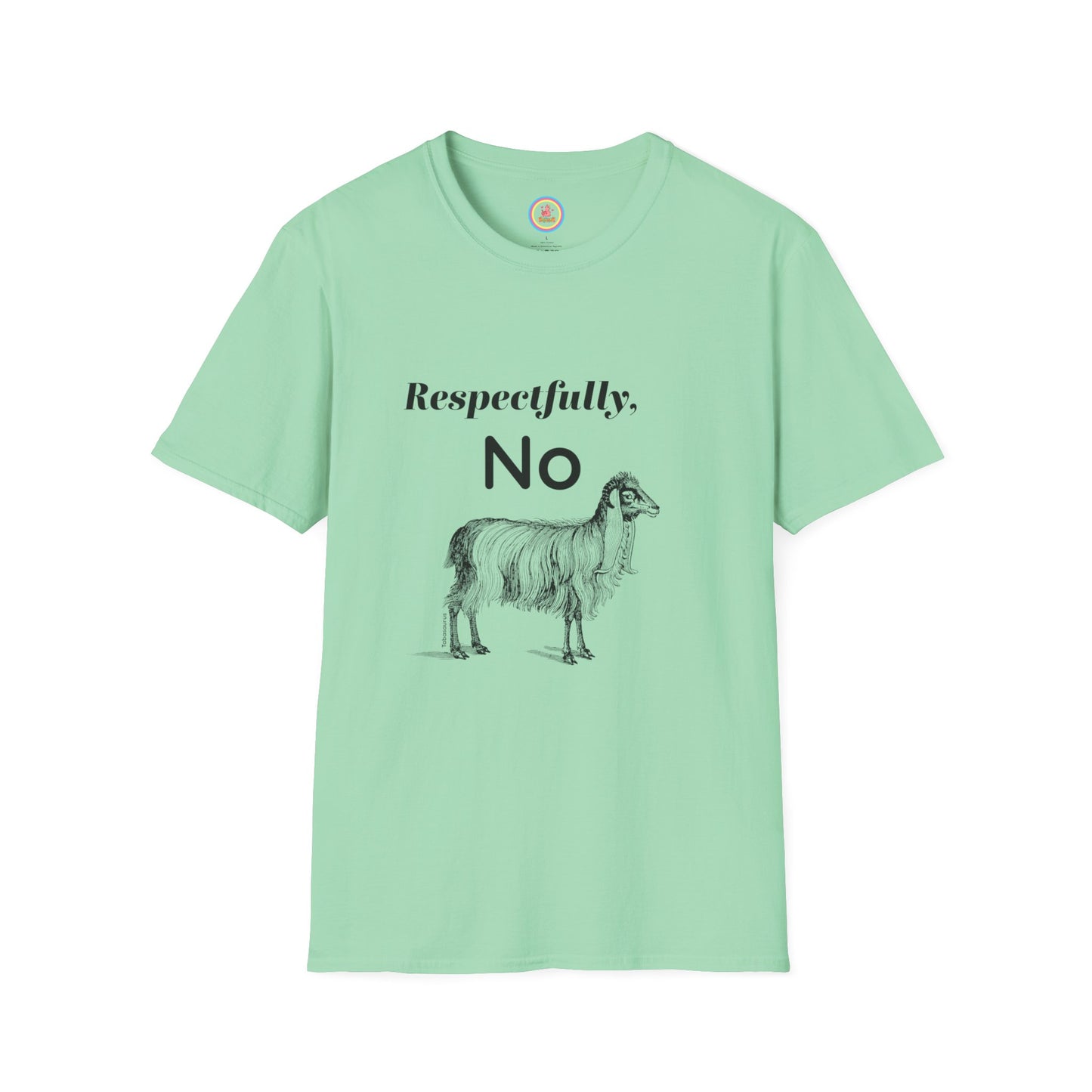 "Respectfully No" Unisex Softstyle T-Shirt
