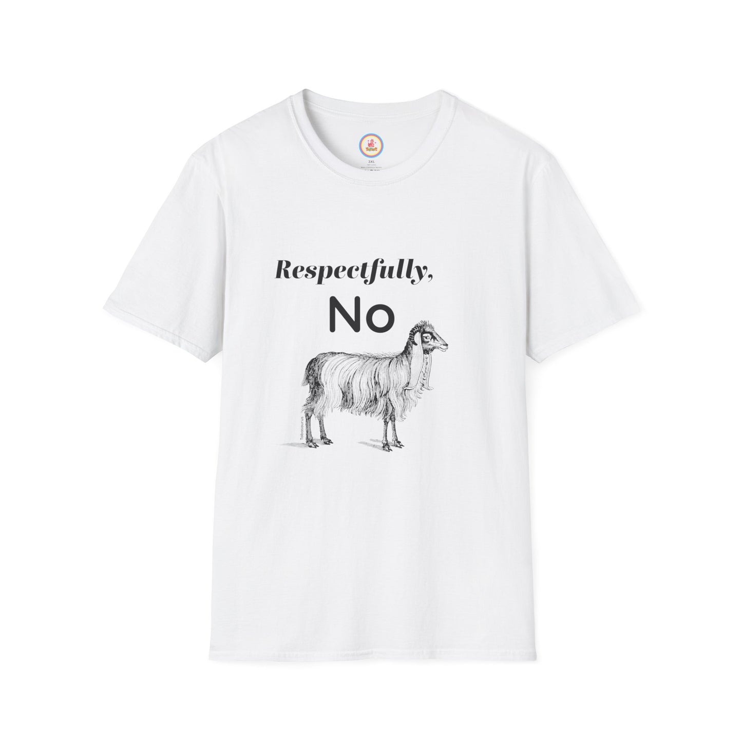 "Respectfully No" Unisex Softstyle T-Shirt