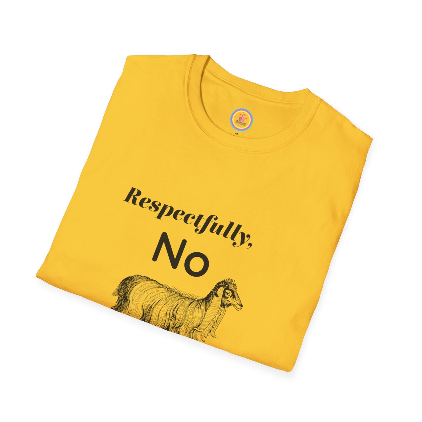 "Respectfully No" Unisex Softstyle T-Shirt
