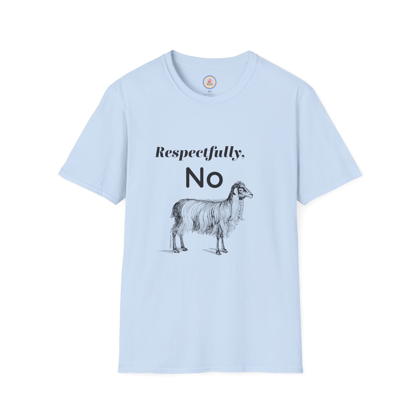 "Respectfully No" Unisex Softstyle T-Shirt