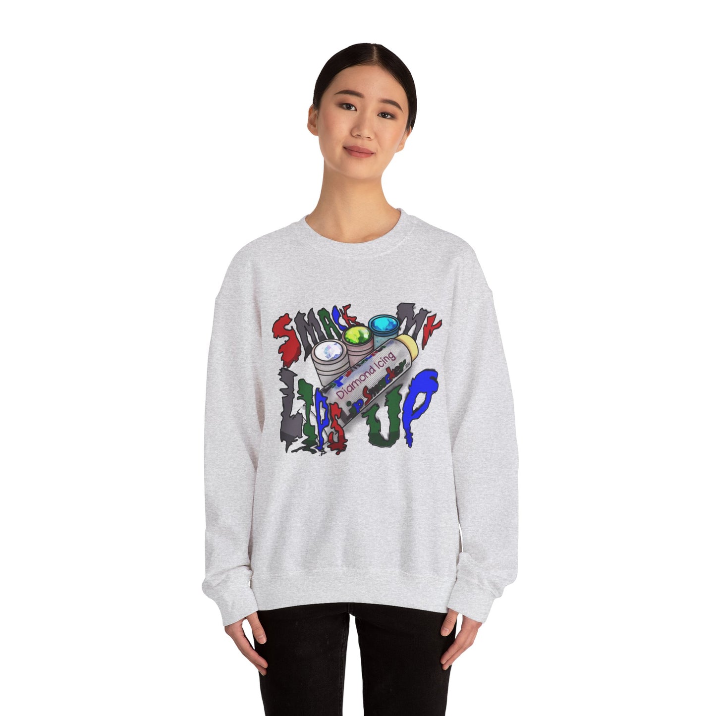 ๐๐ "Sm๐ My Lips Up" Unisex Heavy Blendโข Crewneck Sweatshirt ๐๐