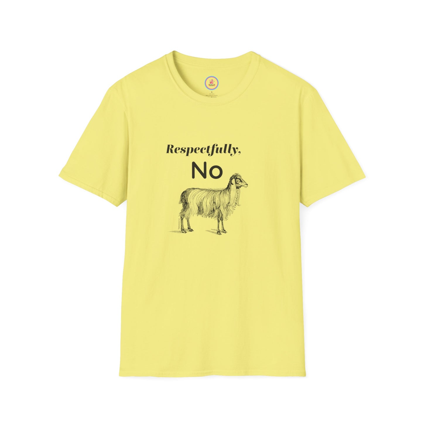 "Respectfully No" Unisex Softstyle T-Shirt