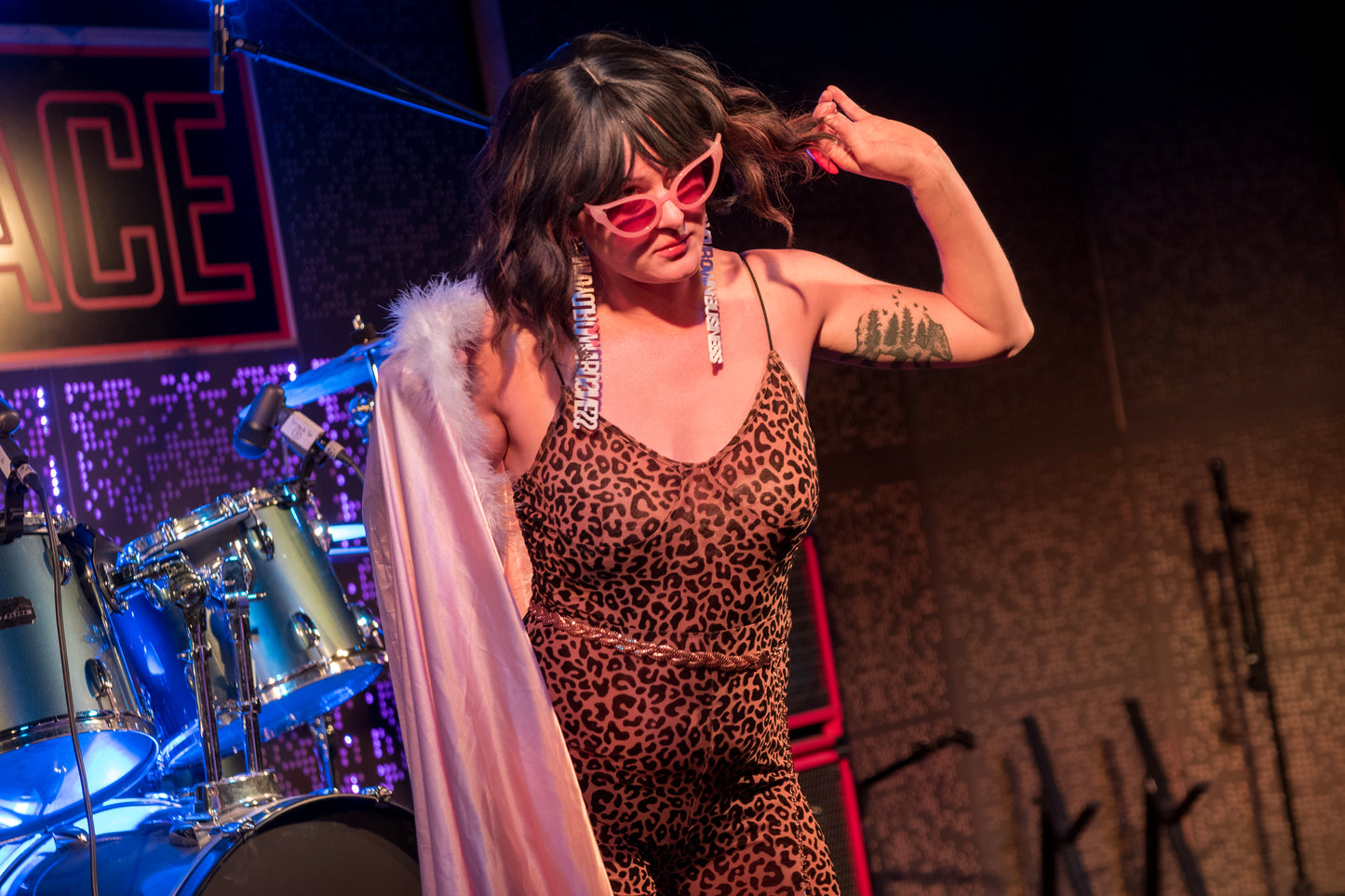 "Mind Your Own Business" Long Acrylic Earrings