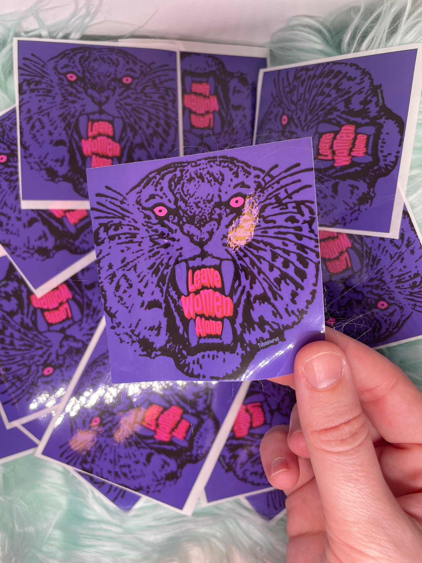"Leave Women Alone" 3" waterproof sticker