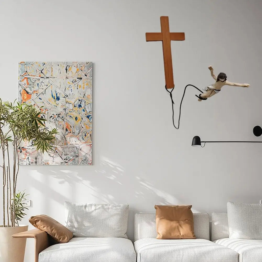 Bungee Jumping Jesus Wall Decor