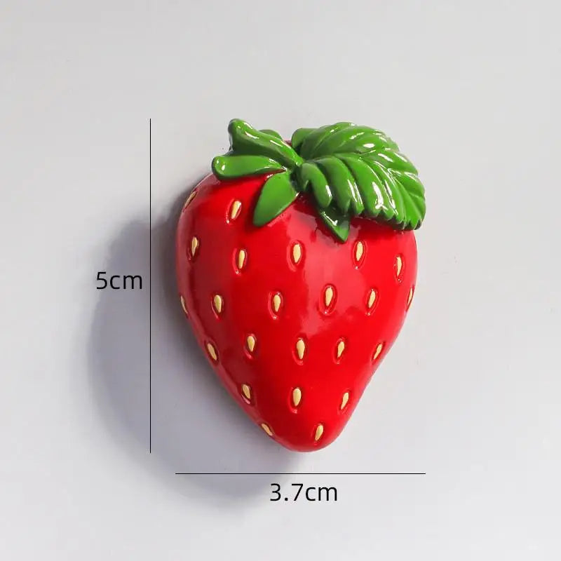 Retro 3D Fruit Fridge Magnets