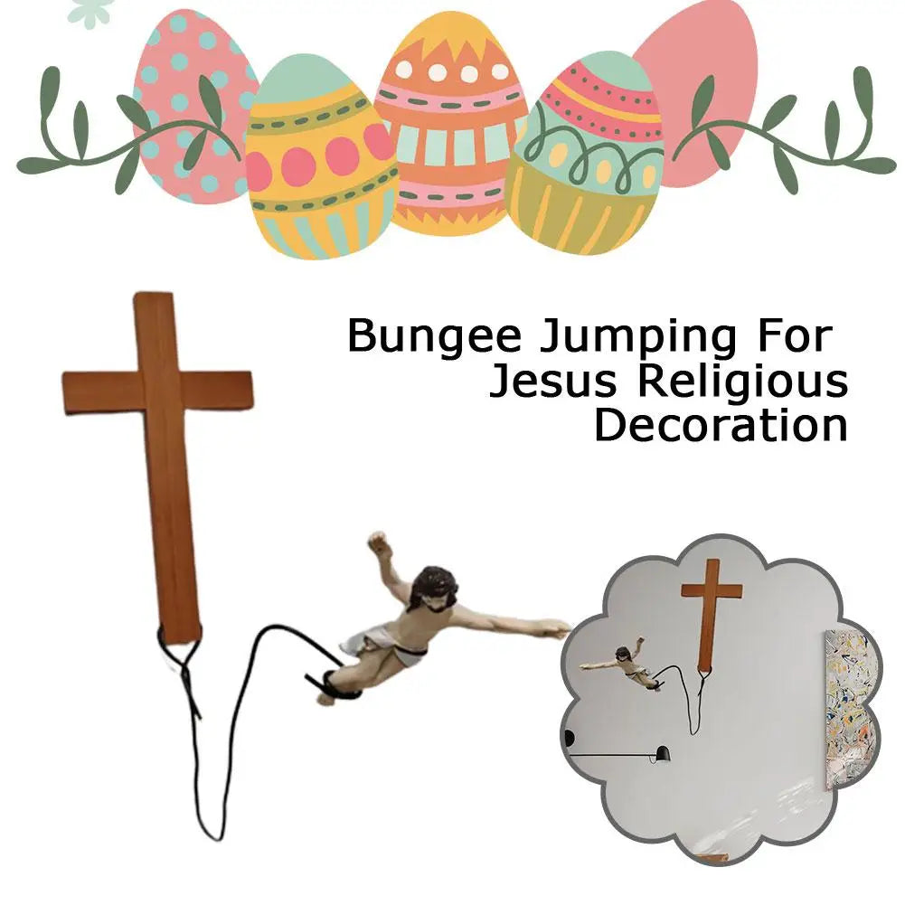 Bungee Jumping Jesus Wall Decor