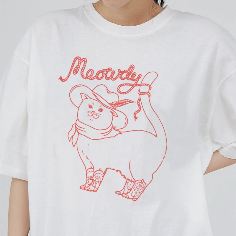 "Meowdy!" Cotton Tee