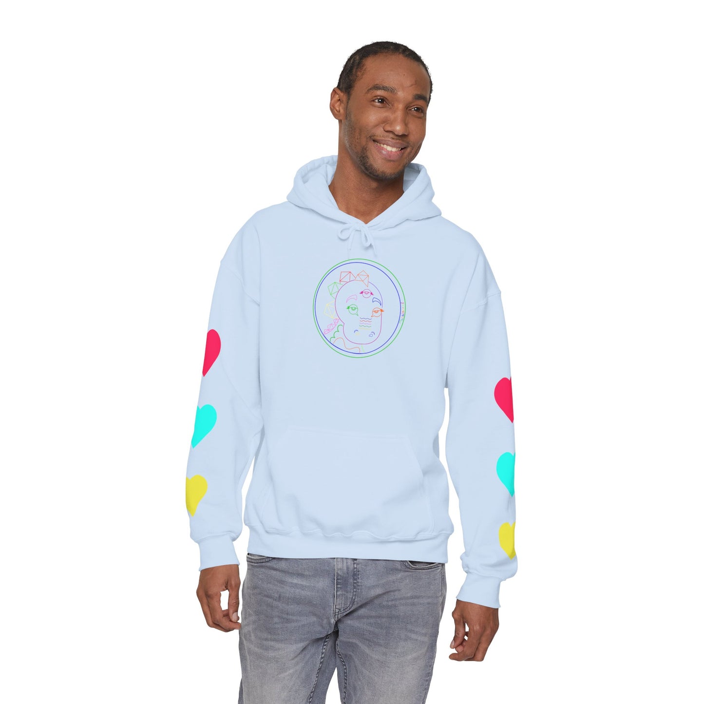 80's Neon Tabasaurus® Unisex Heavy Blend™ Hooded Sweatshirt