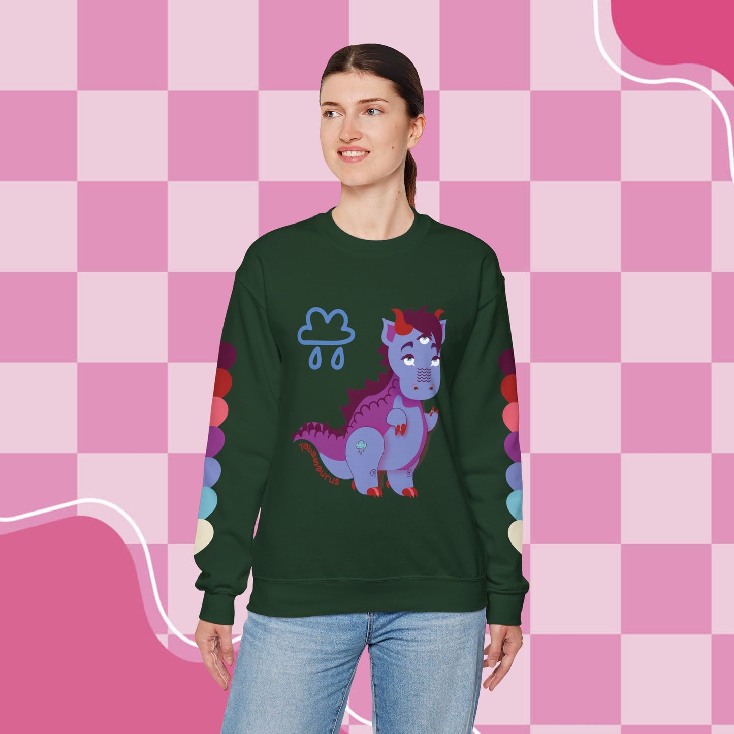 Stormy Tabasaurus® Unisex Heavy Blend™ Crewneck Sweatshirt