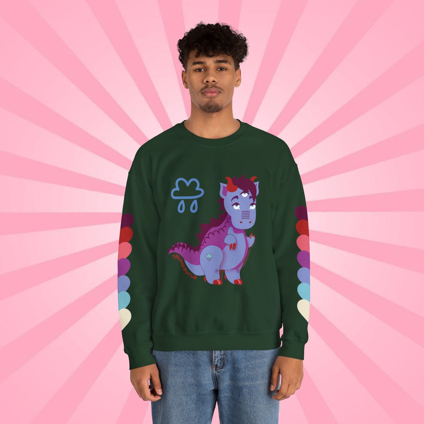 Stormy Tabasaurus® Unisex Heavy Blend™ Crewneck Sweatshirt