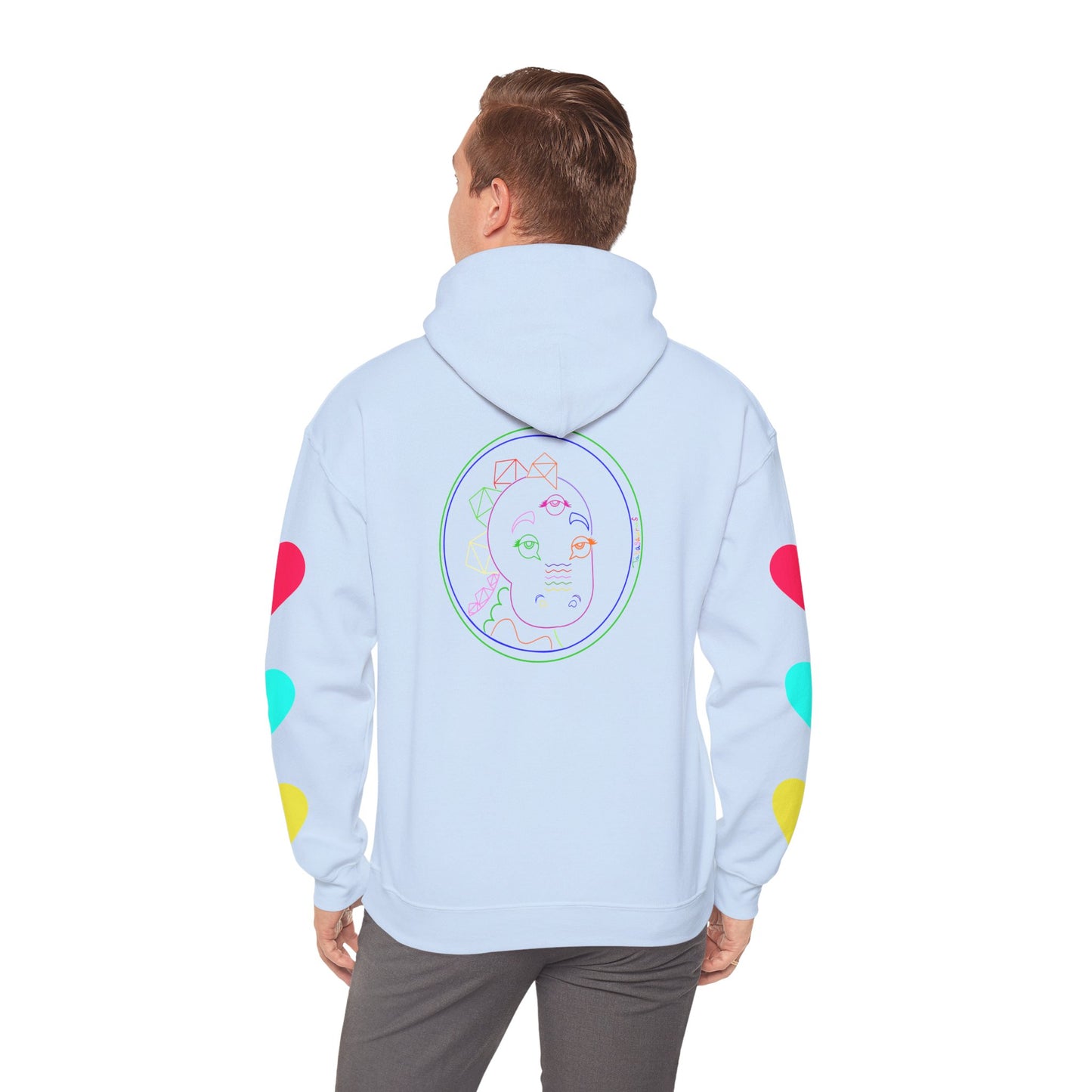 80's Neon Tabasaurus® Unisex Heavy Blend™ Hooded Sweatshirt