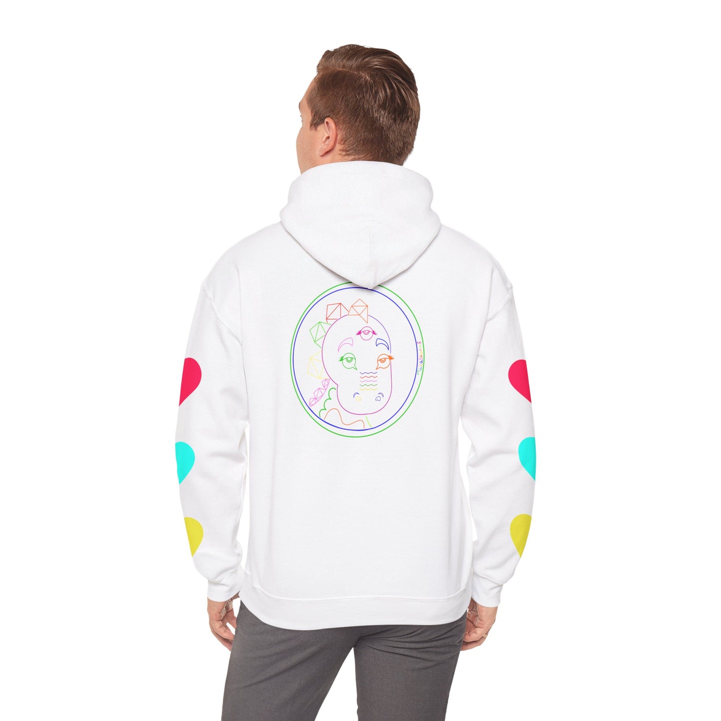 80's Neon Tabasaurus® Unisex Heavy Blend™ Hooded Sweatshirt