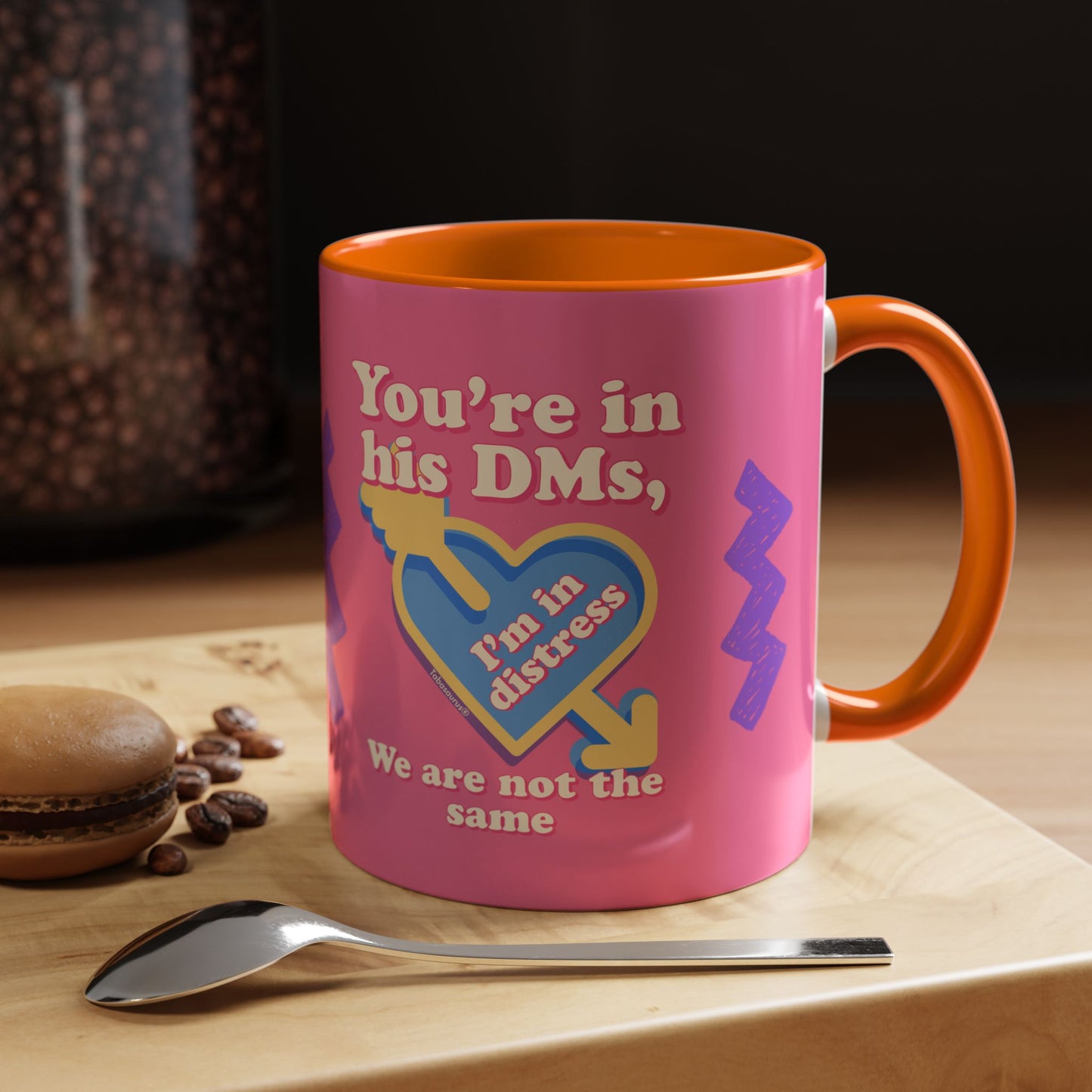 Distressed DMs Accent Coffee Mug (11, 15oz)