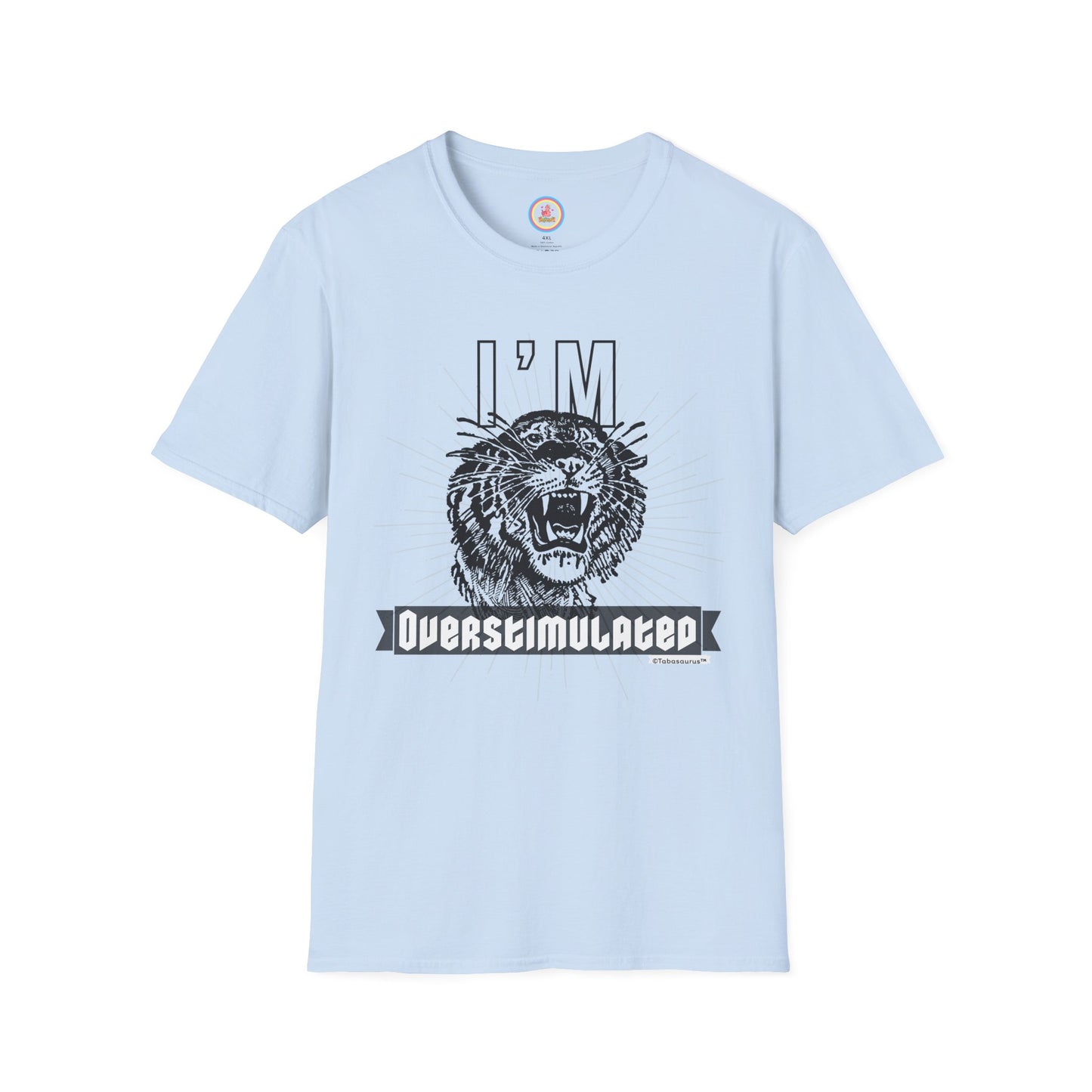 "Over-stimmy Timmy the Tiger" Unisex Softstyle T-Shirt