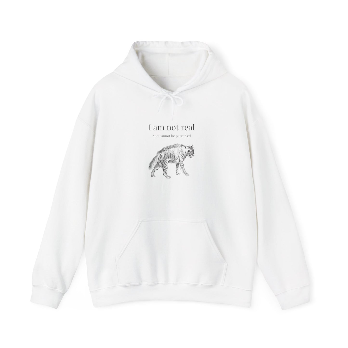 "I Cannot be percieved"  Unisex Heavy Blend™ Hooded Sweatshirt