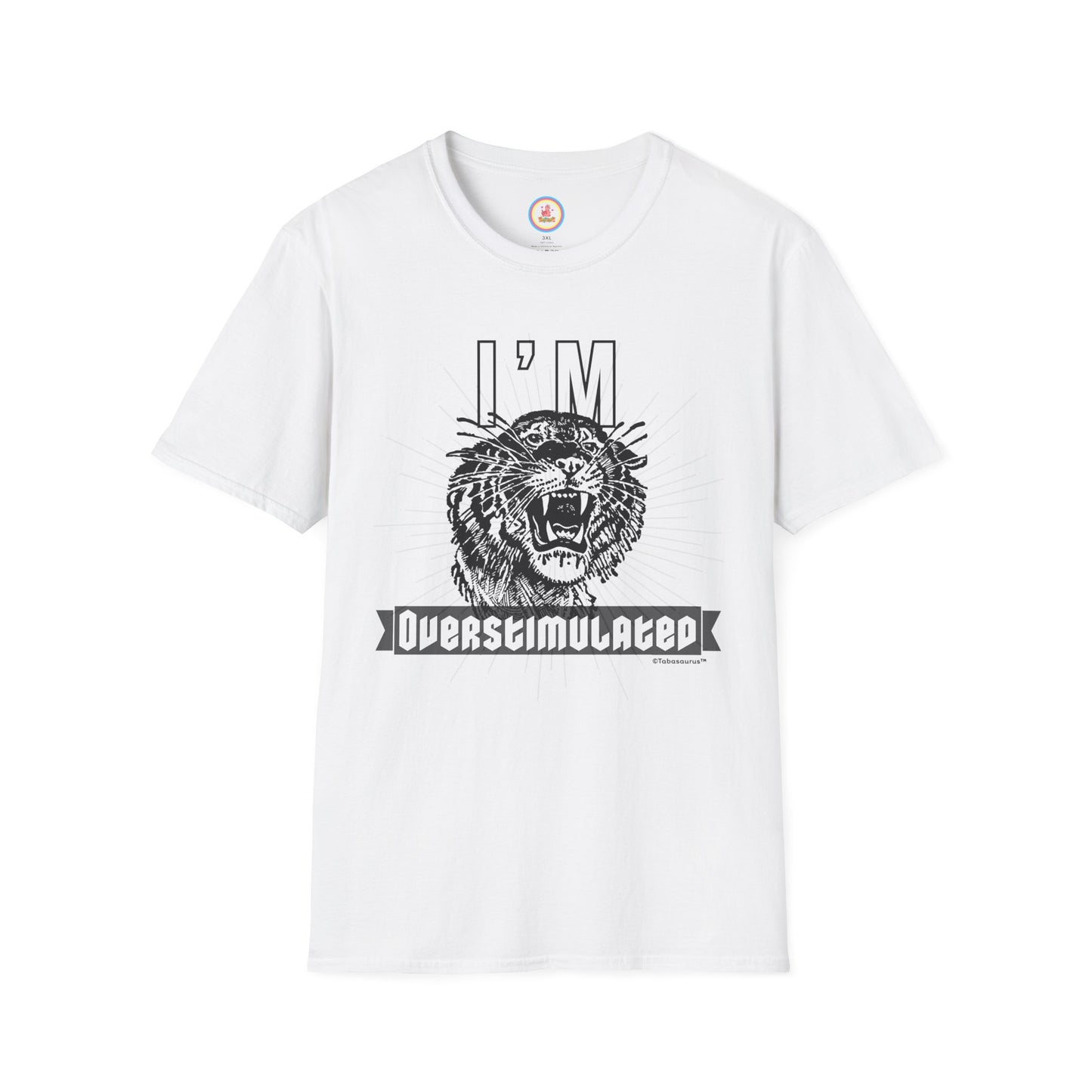 "Over-stimmy Timmy the Tiger" Unisex Softstyle T-Shirt