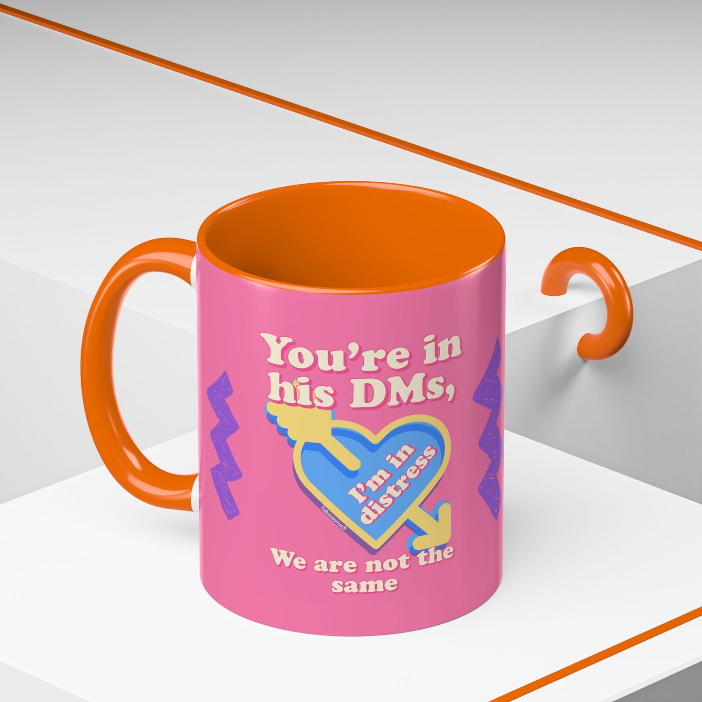 Distressed DMs Accent Coffee Mug (11, 15oz)