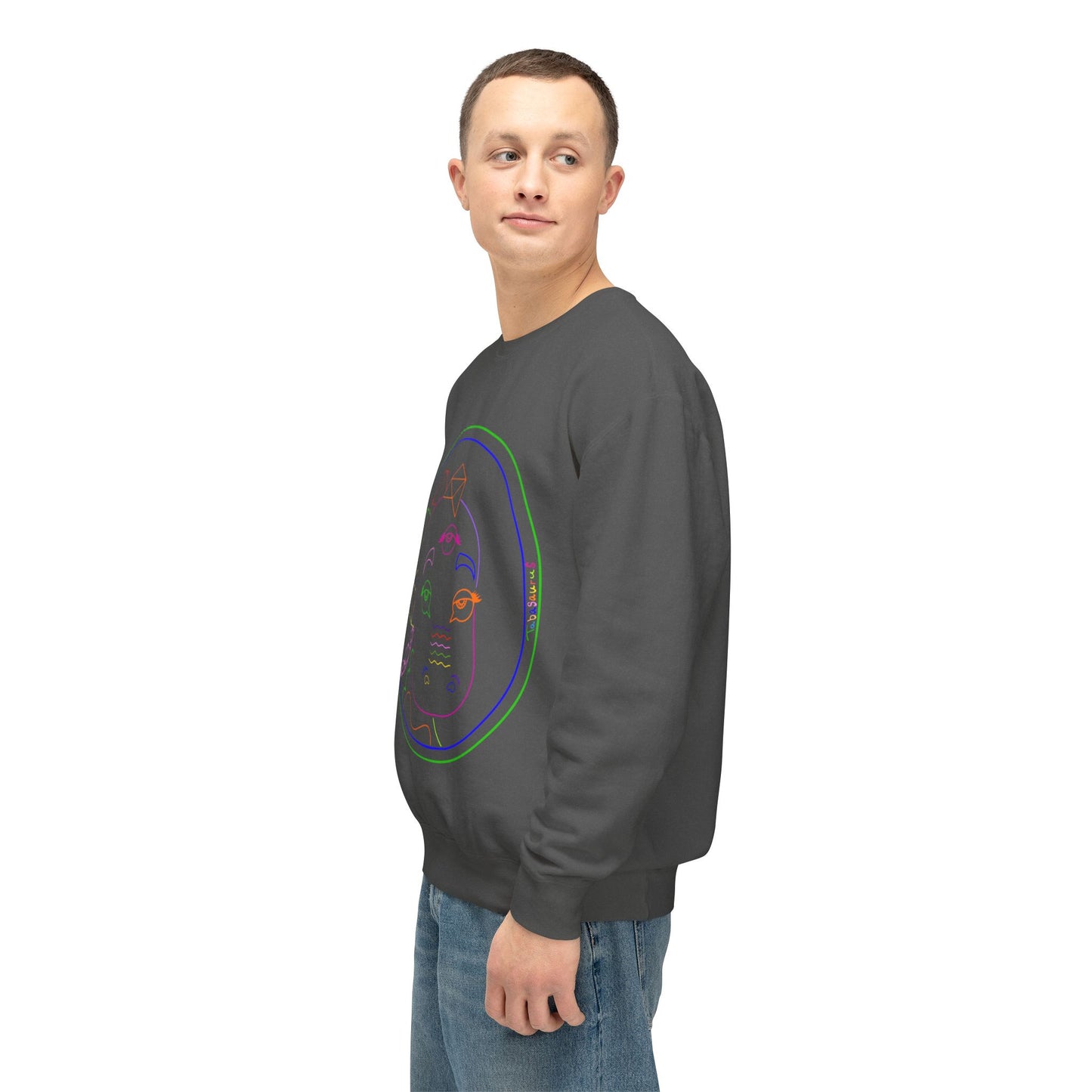 80's Neon Tabasaurus® Logo Unisex Lightweight Crewneck Sweatshirt
