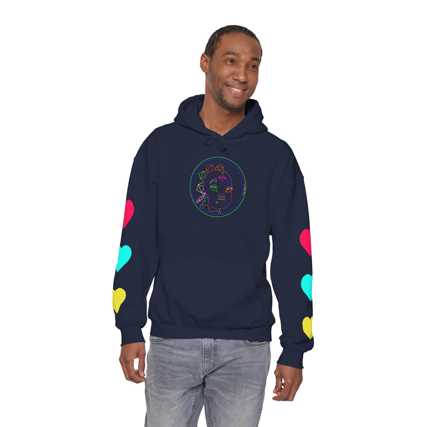 80's Neon Tabasaurus® Unisex Heavy Blend™ Hooded Sweatshirt