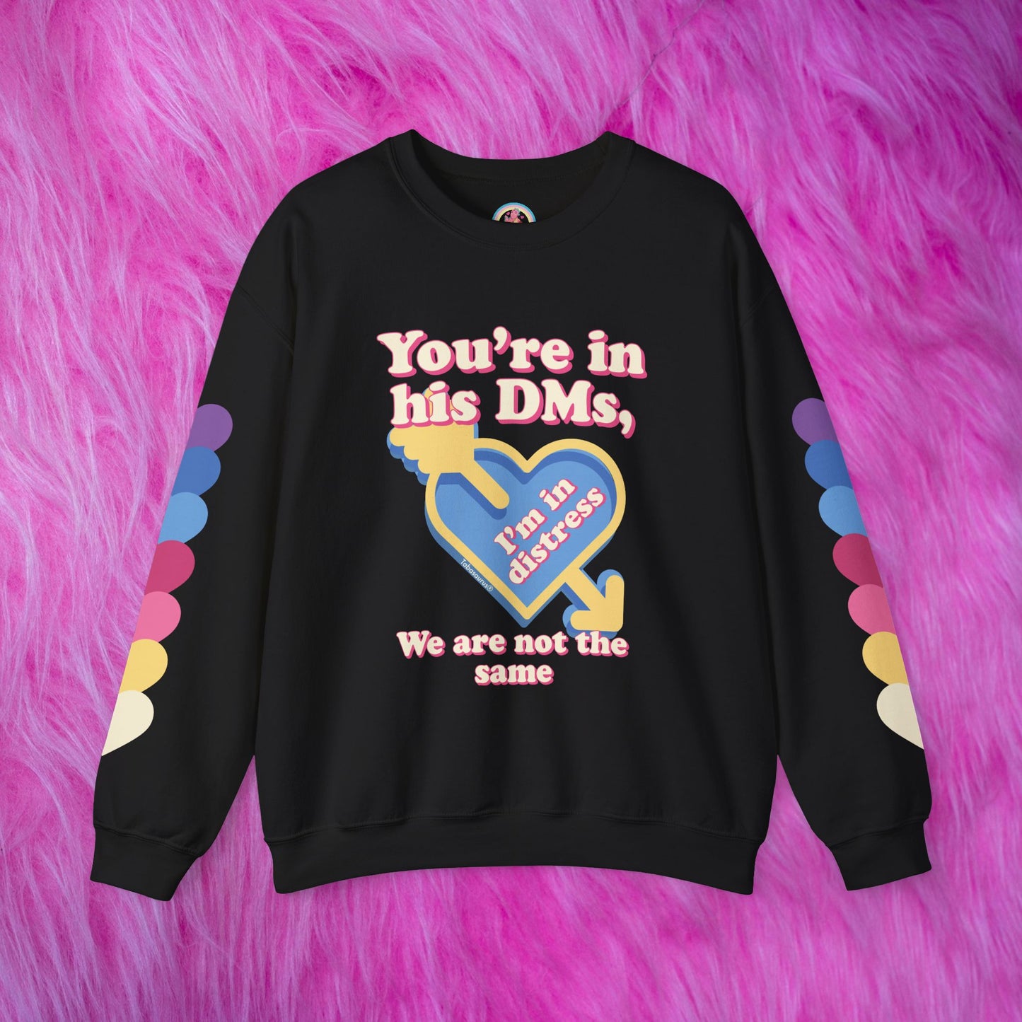 "DMs in Distress" Original Unisex Heavy Blend™ Crewneck Sweatshirt