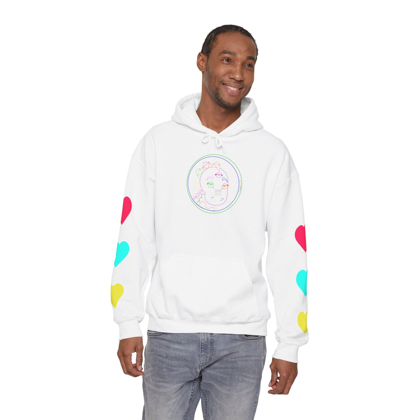 80's Neon Tabasaurus® Unisex Heavy Blend™ Hooded Sweatshirt