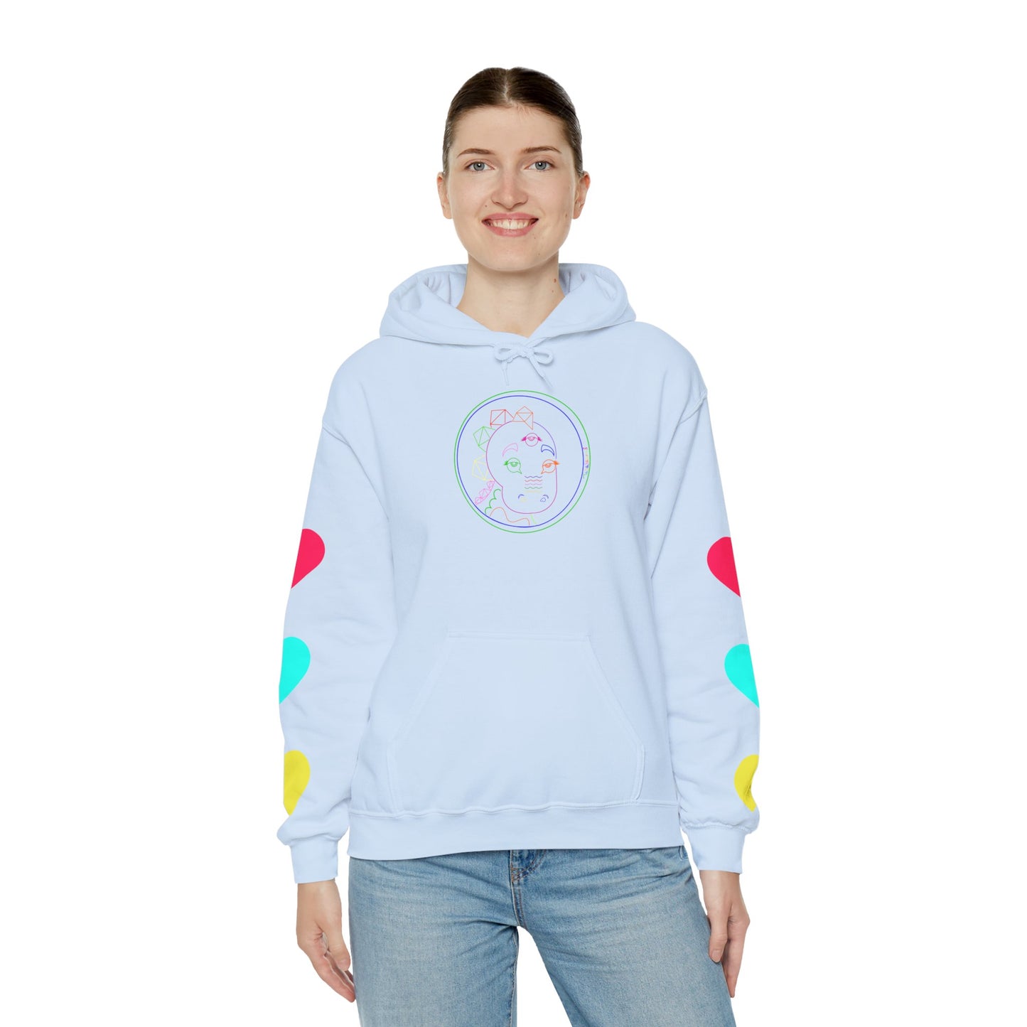 80's Neon Tabasaurus® Unisex Heavy Blend™ Hooded Sweatshirt