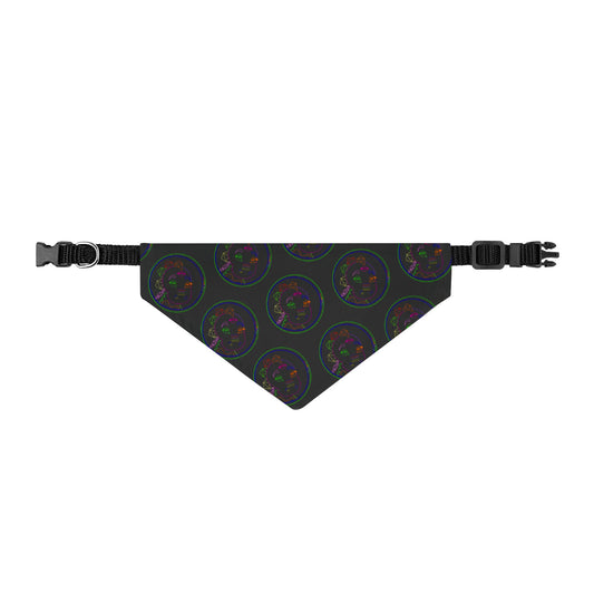 80's Neon Tabasaurus® Logo Clip-on Pet Bandana
