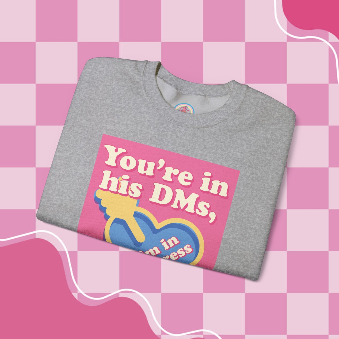 "DMs in Distress" Original Unisex Heavy Blend™ Crewneck Sweatshirt