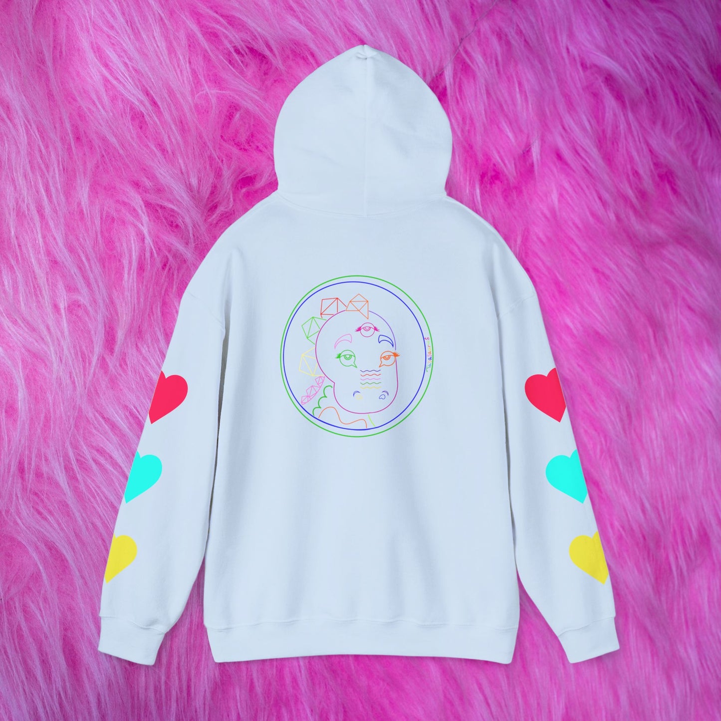 80's Neon Tabasaurus® Unisex Heavy Blend™ Hooded Sweatshirt