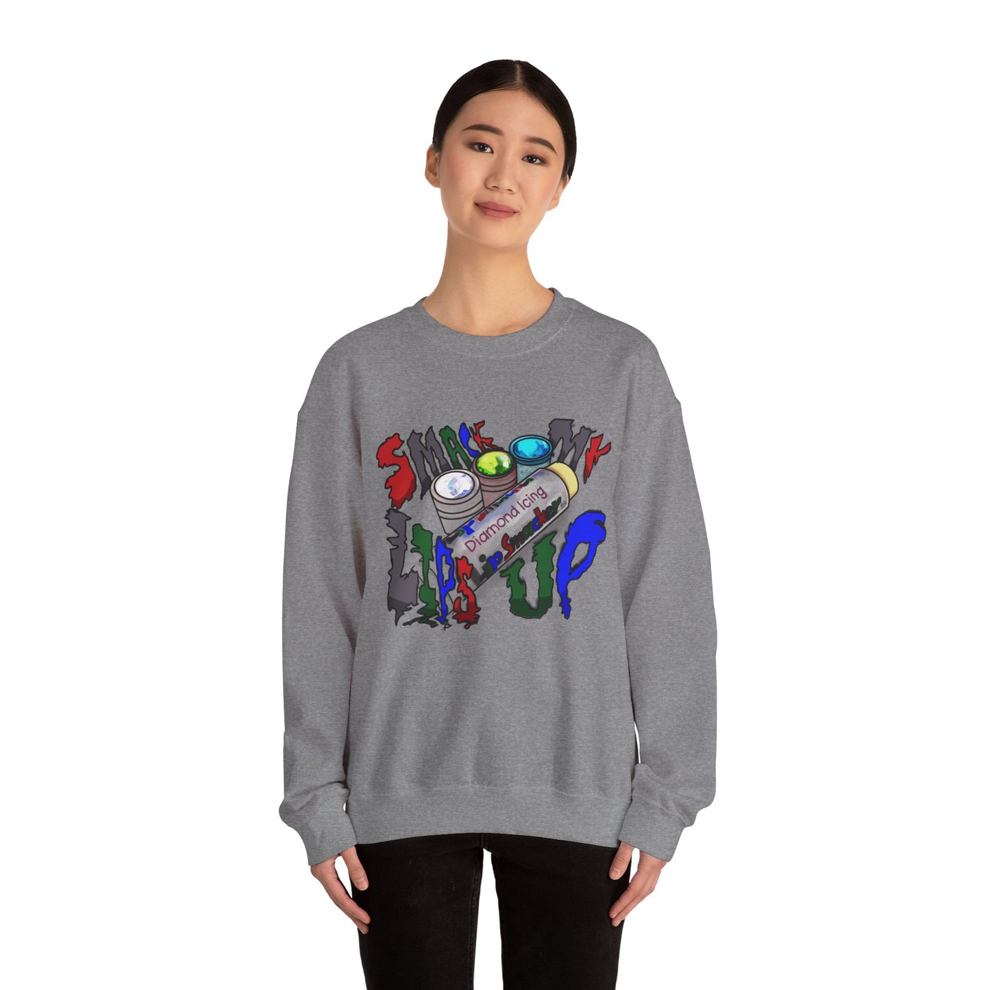 💄💋 "Sm💋 My Lips Up" Unisex Heavy Blend™ Crewneck Sweatshirt 💋💄