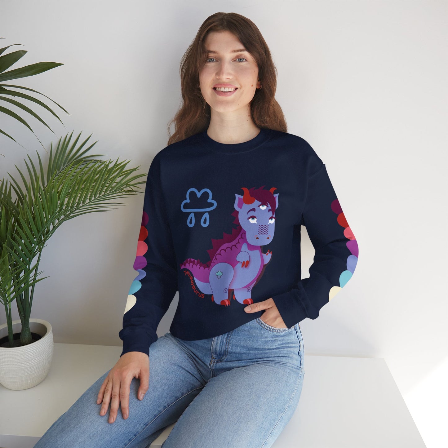 Stormy Tabasaurus® Unisex Heavy Blend™ Crewneck Sweatshirt