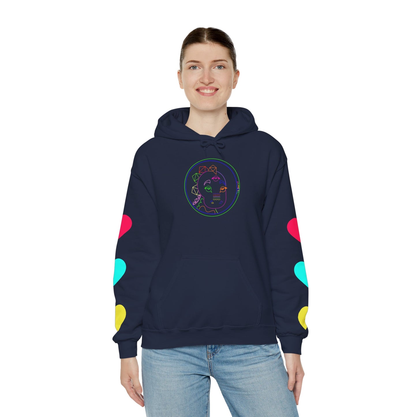 80's Neon Tabasaurus® Unisex Heavy Blend™ Hooded Sweatshirt