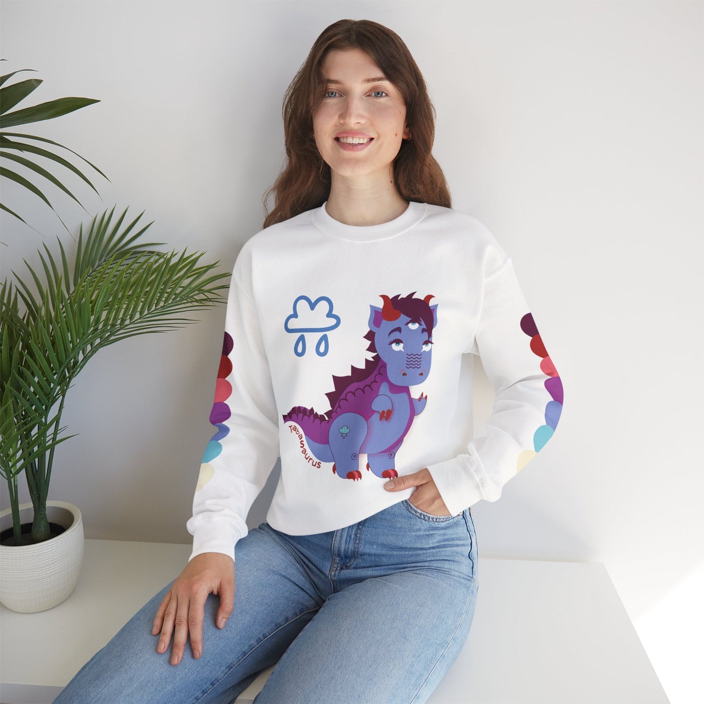 Stormy Tabasaurus® Unisex Heavy Blend™ Crewneck Sweatshirt