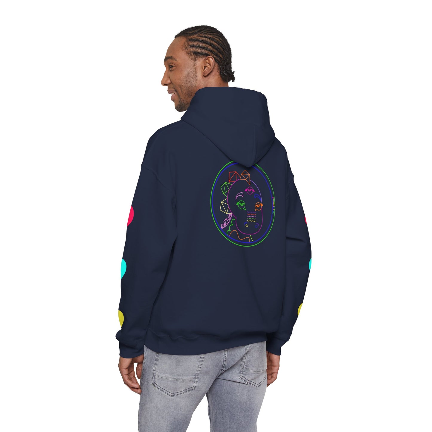 80's Neon Tabasaurus® Unisex Heavy Blend™ Hooded Sweatshirt
