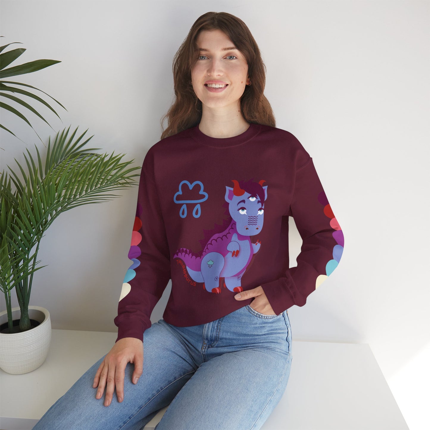 Stormy Tabasaurus® Unisex Heavy Blend™ Crewneck Sweatshirt