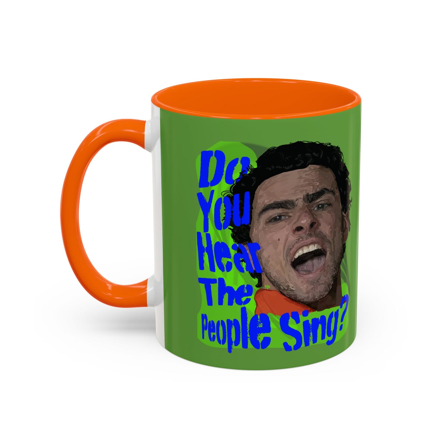 "Do you hear the people sing?" Accent Coffee Mug (11, 15oz)