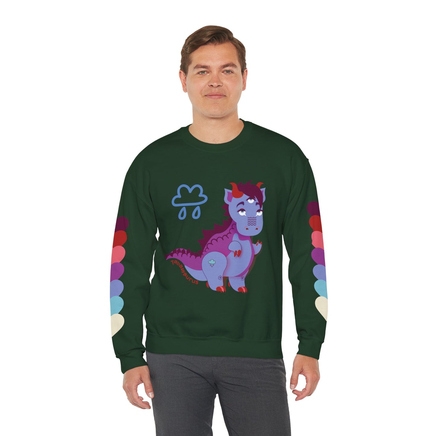 Stormy Tabasaurus® Unisex Heavy Blend™ Crewneck Sweatshirt