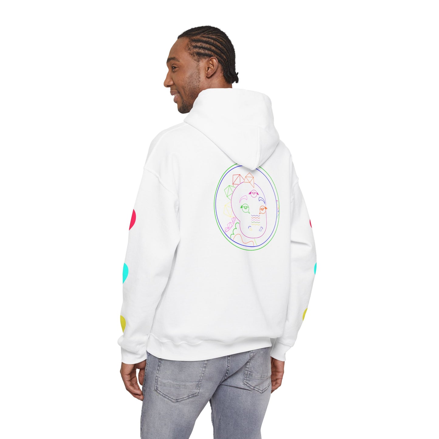 80's Neon Tabasaurus® Unisex Heavy Blend™ Hooded Sweatshirt