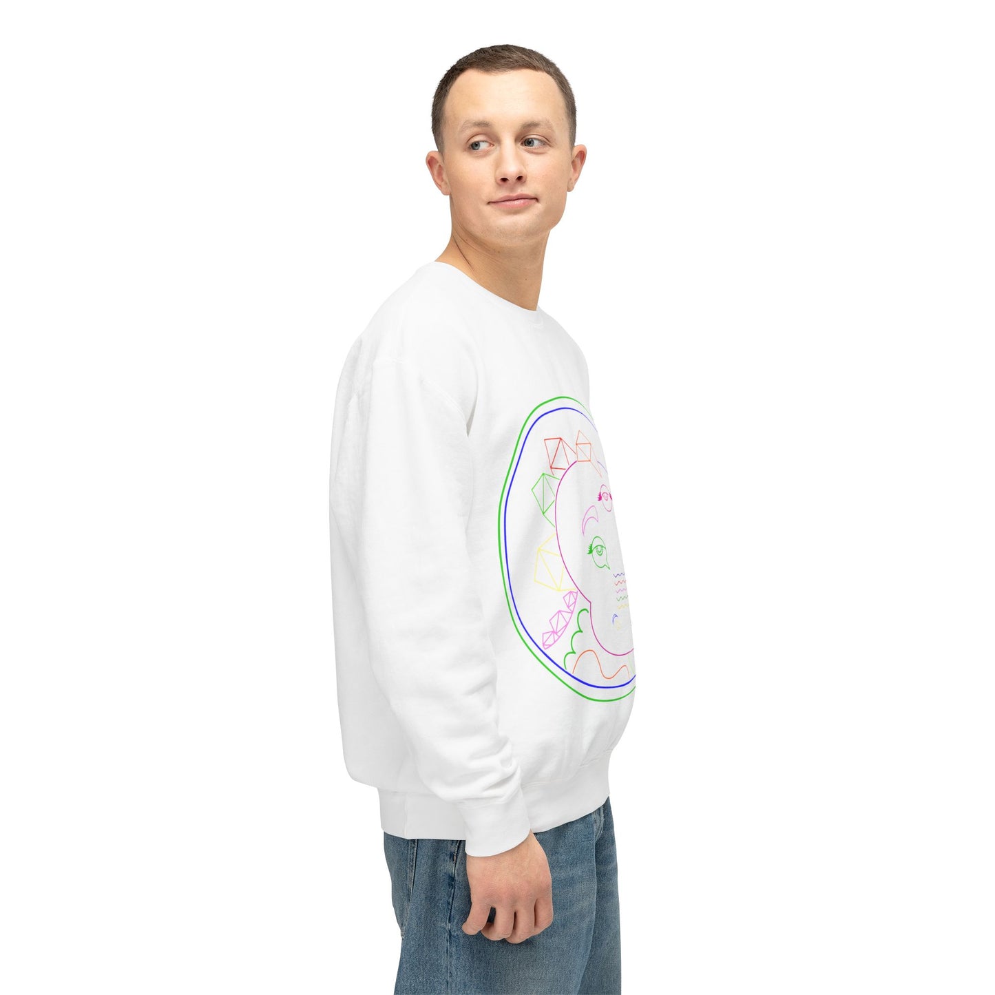 80's Neon Tabasaurus® Logo Unisex Lightweight Crewneck Sweatshirt