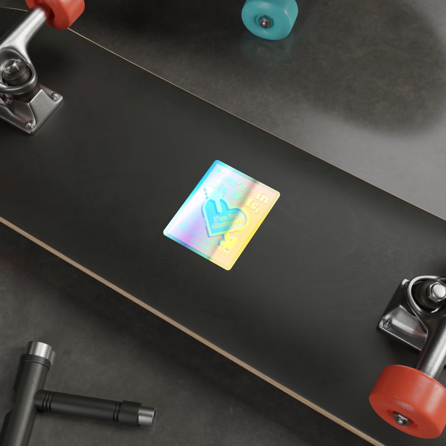 Holographic DMs Die-cut Stickers