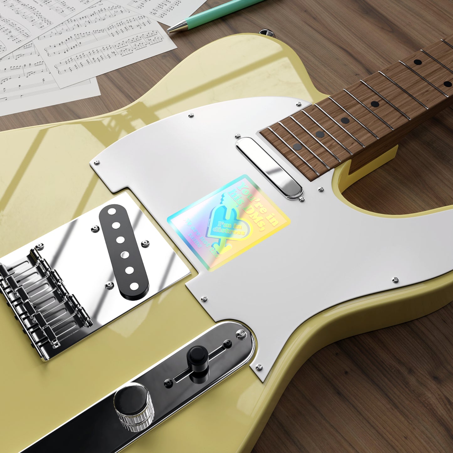 Holographic DMs Die-cut Stickers
