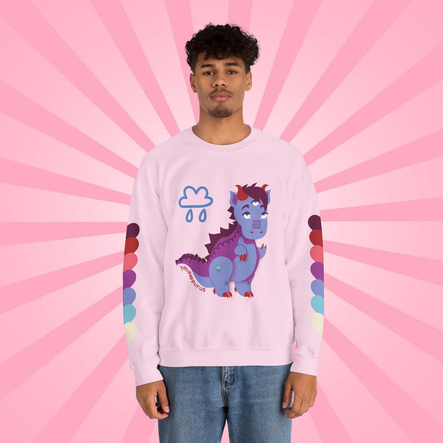 Stormy Tabasaurus® Unisex Heavy Blend™ Crewneck Sweatshirt