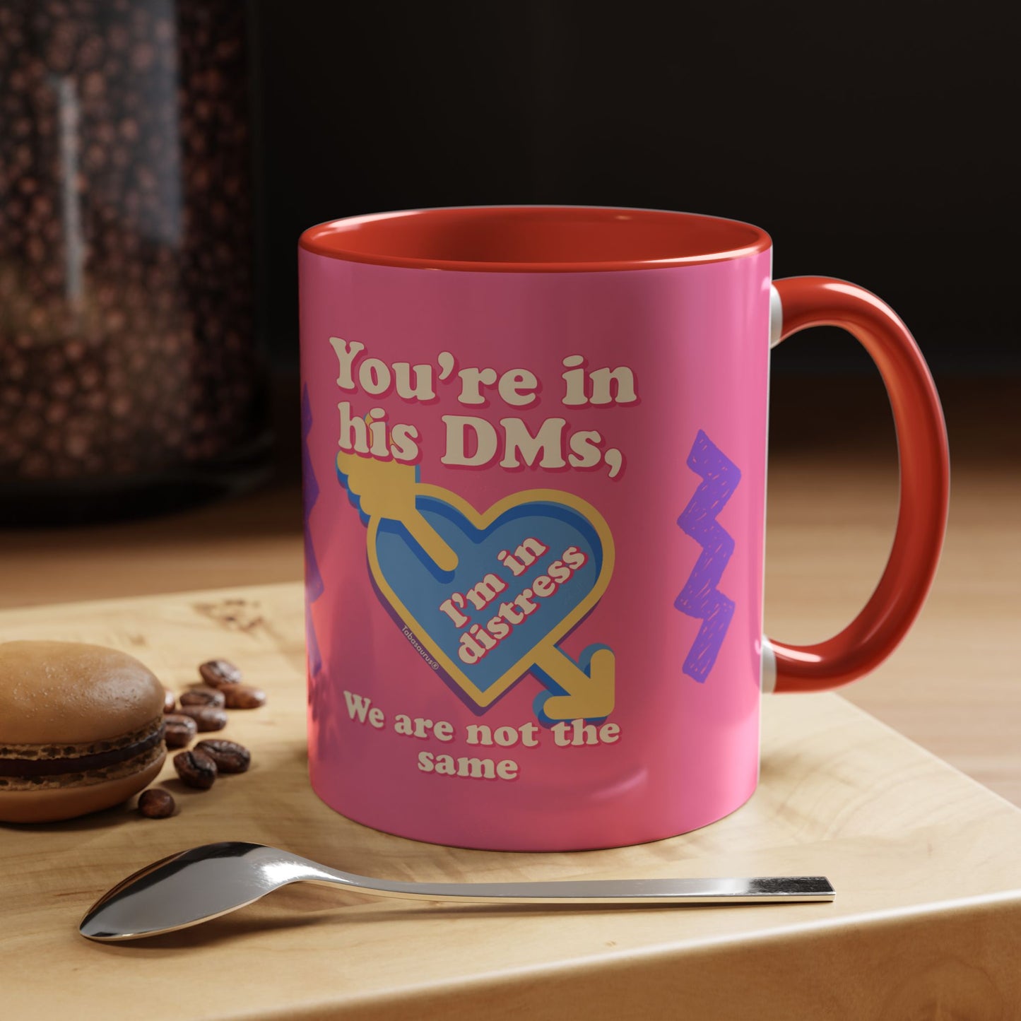 Distressed DMs Accent Coffee Mug (11, 15oz)