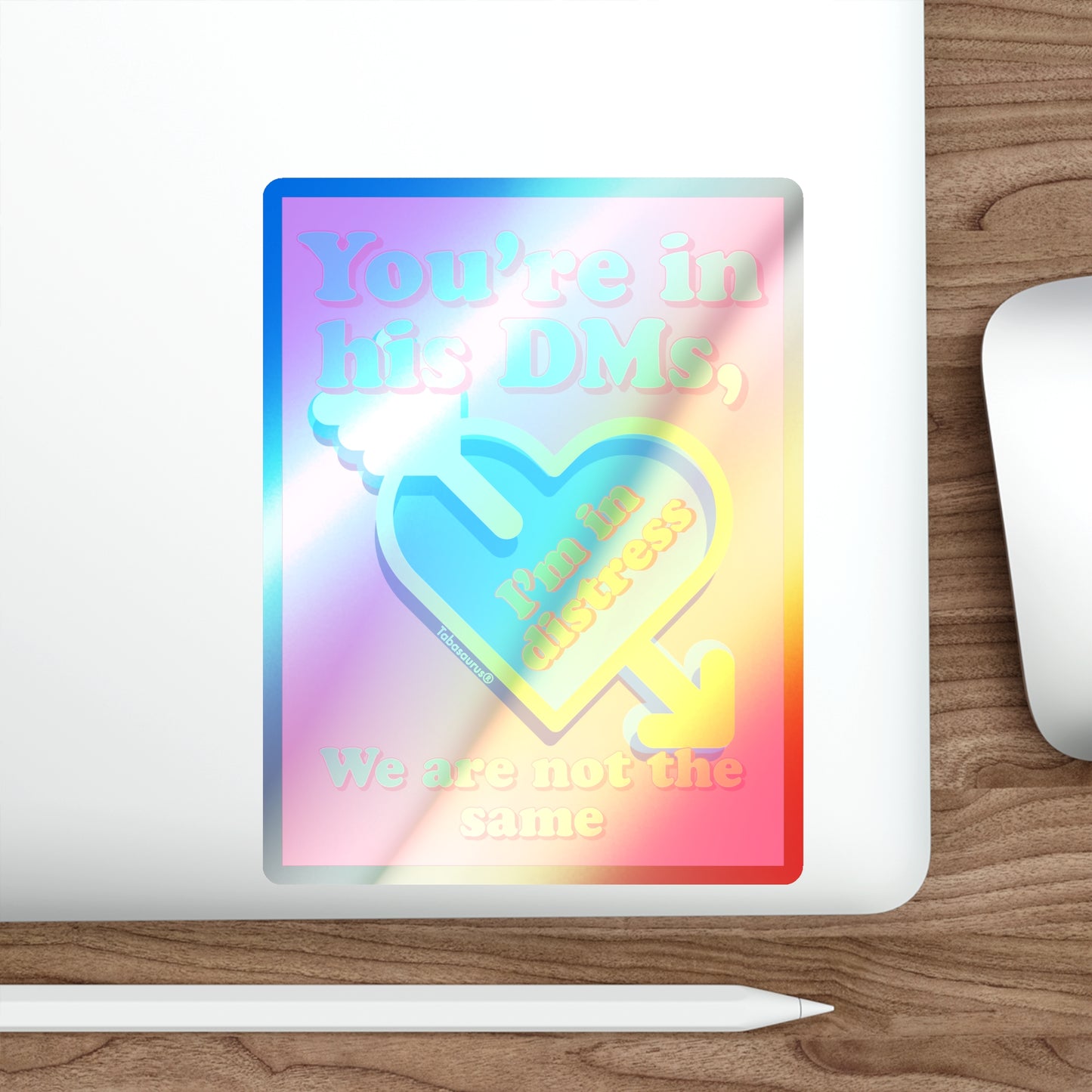 Holographic DMs Die-cut Stickers
