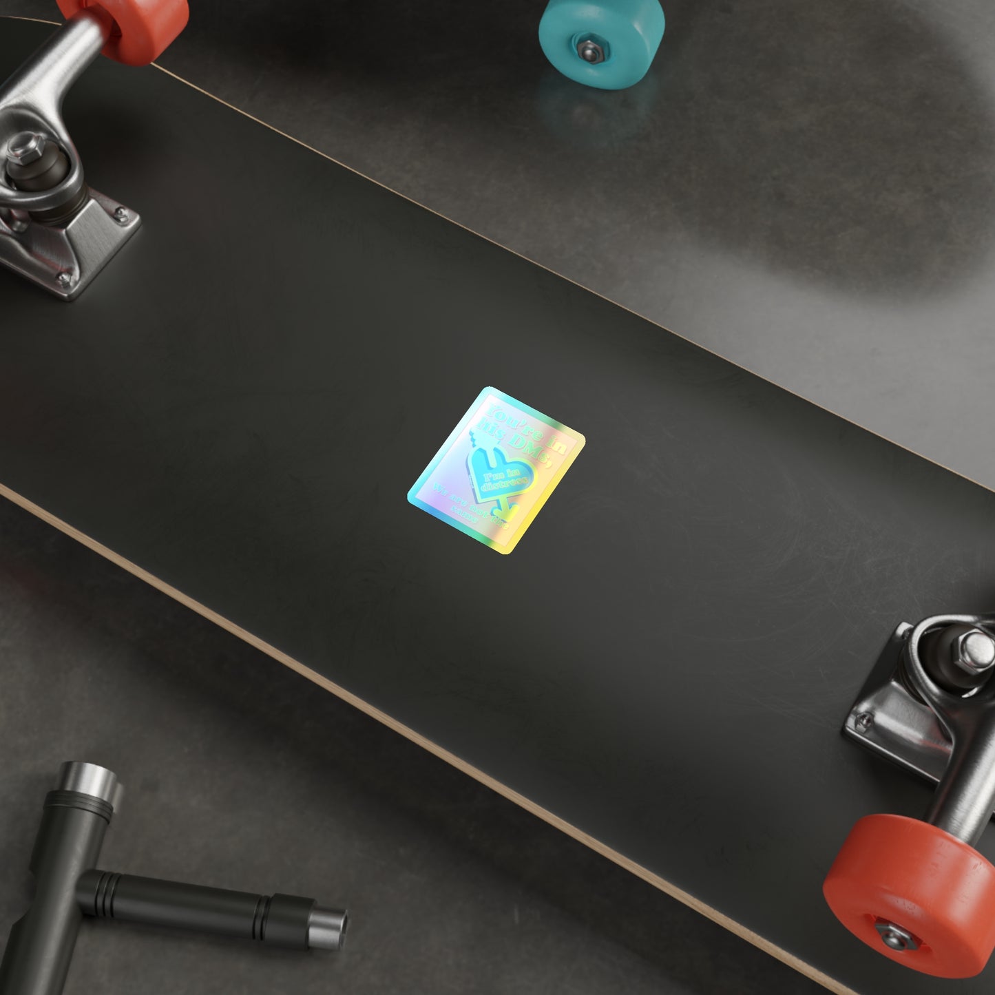 Holographic DMs Die-cut Stickers