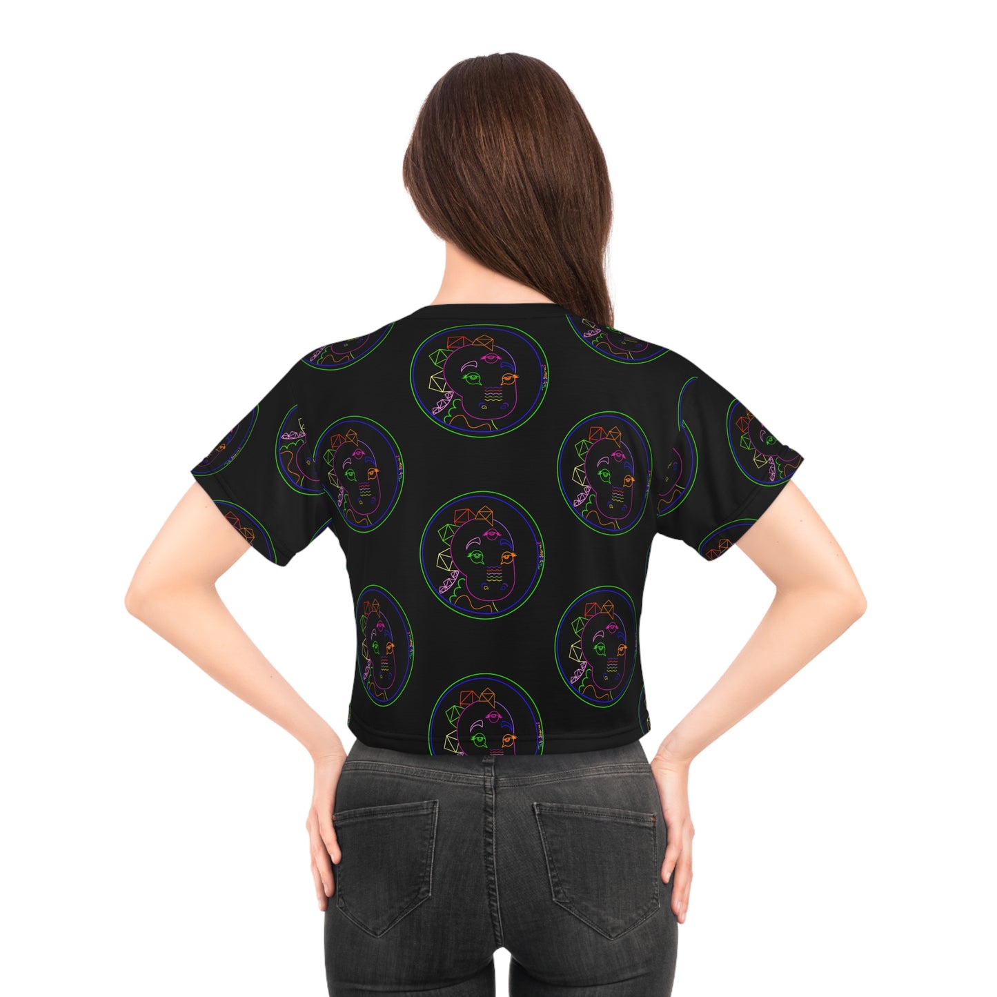 Neon Tabasaurus® Logo Crop Tee